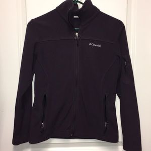 Purple Columbia full zip fleece XS